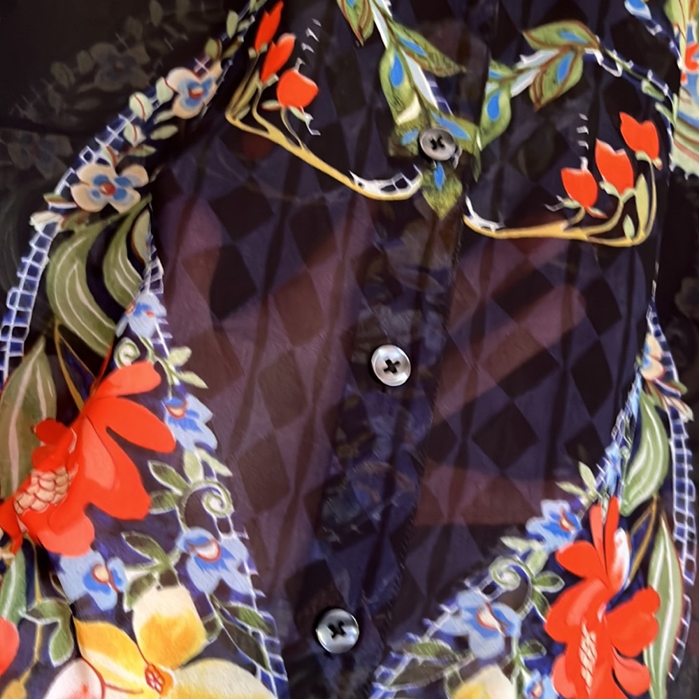 Euc Cabi Sheer Button-Down Blouse - image 5